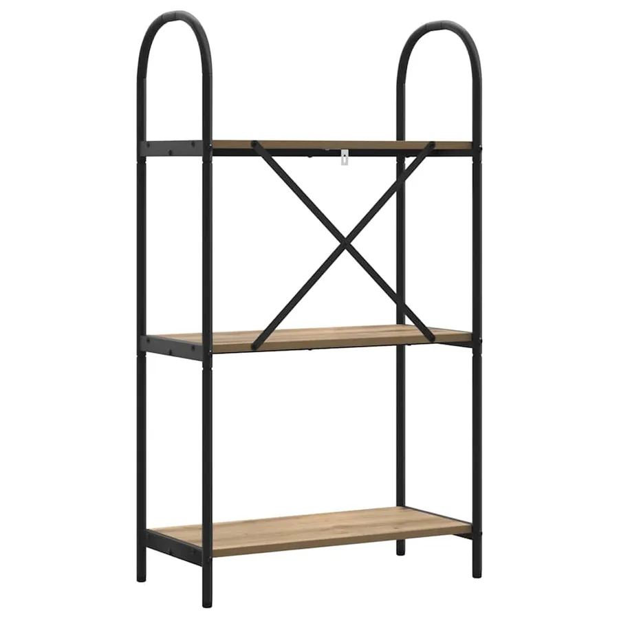 Étagère 3 niveaux 60 x 30 x 109 cm Bois d'ingénierie - 7