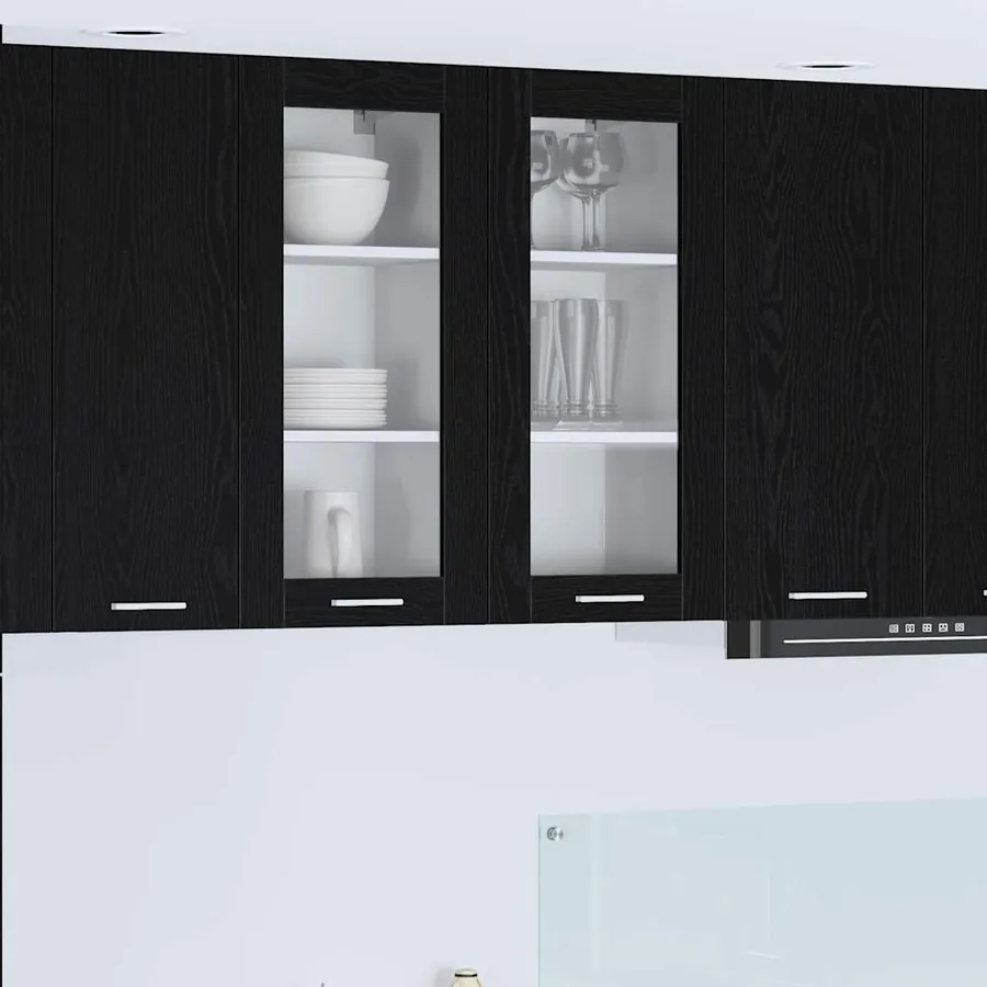 Armoire suspendue Chêne noir 40 x 31 x 80 cm Bois d'ingénierie