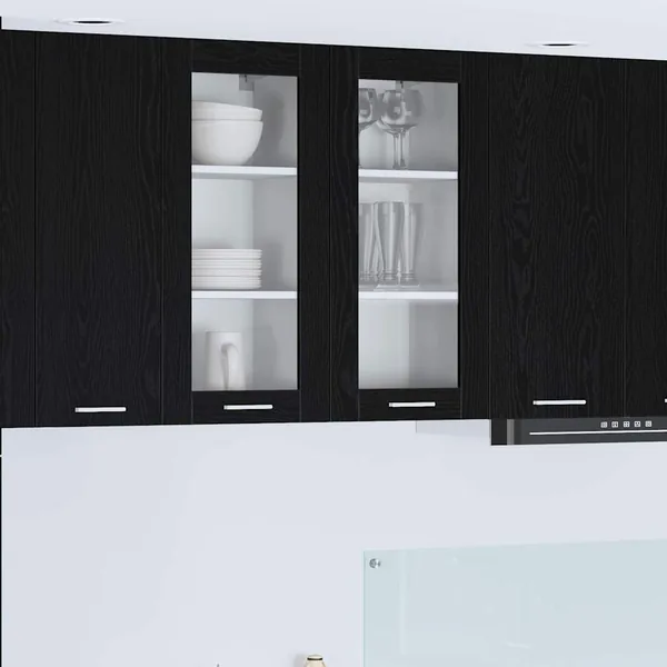 Armoire suspendue Chêne noir 40 x 31 x 80 cm Bois d'ingénierie