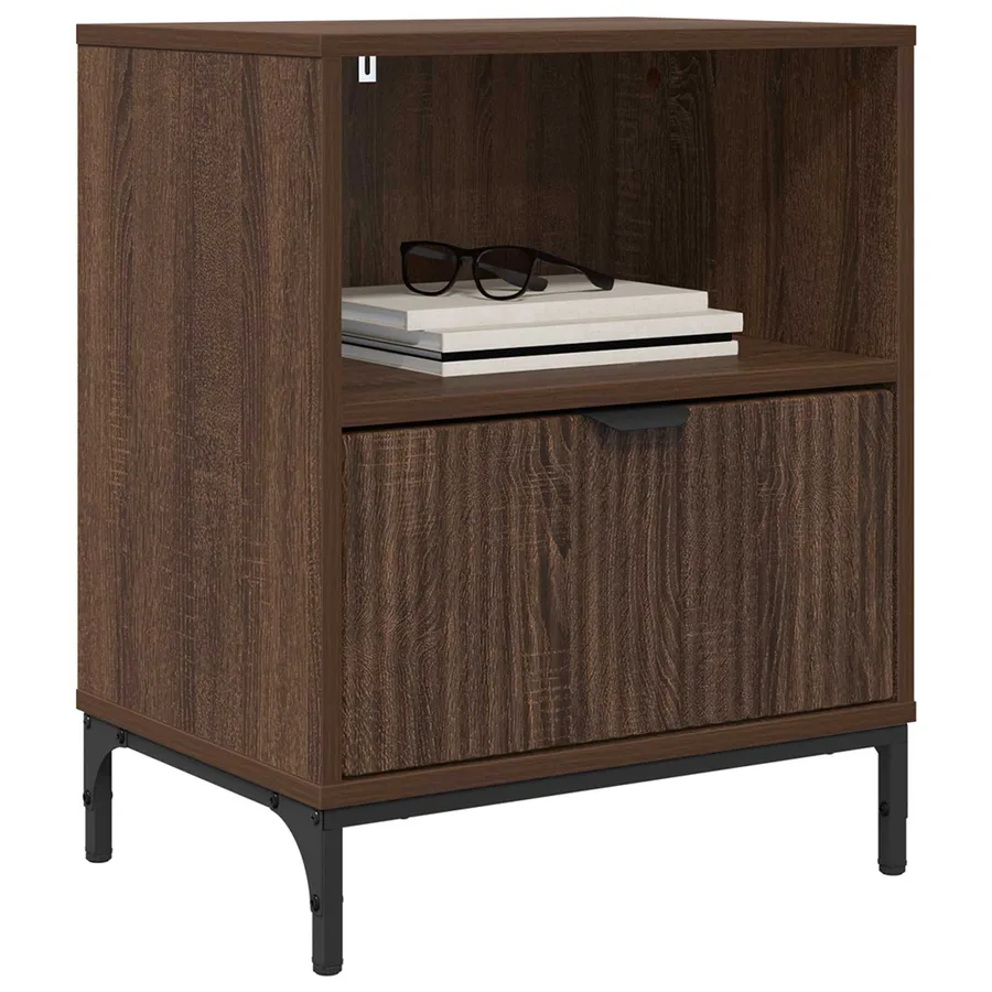 Cabinet de chevet 2 pcs Chêne marron 49 x 36 x 61 cm - 3