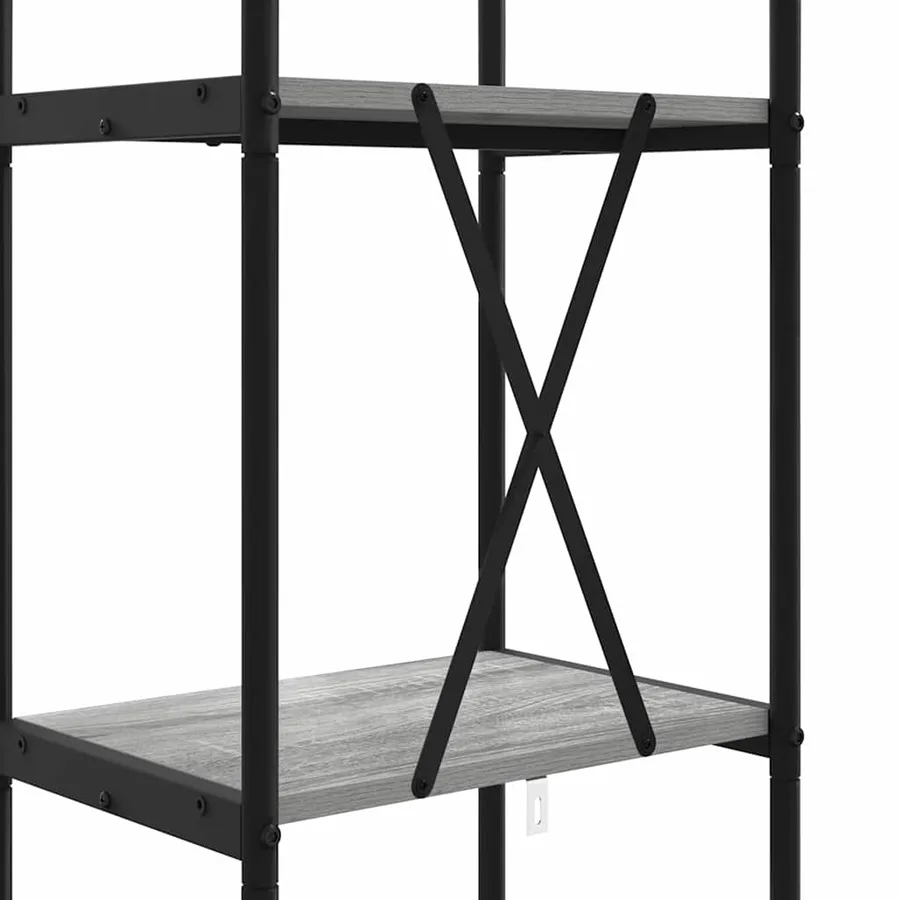 Étagère Gris Sonoma 40 x 30 x 146 cm Bois d'ingénierie - 9