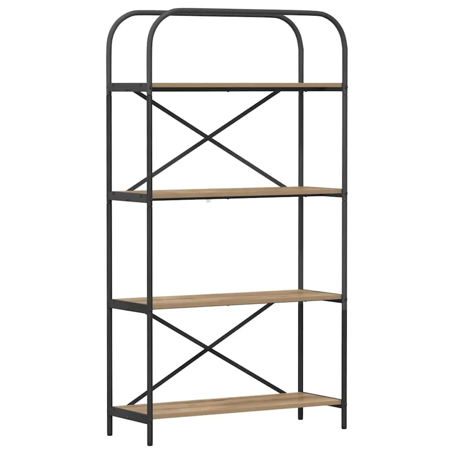 Étagère 4 niveaux 80 x 30 x 146 cm Bois d'ingénierie - 2