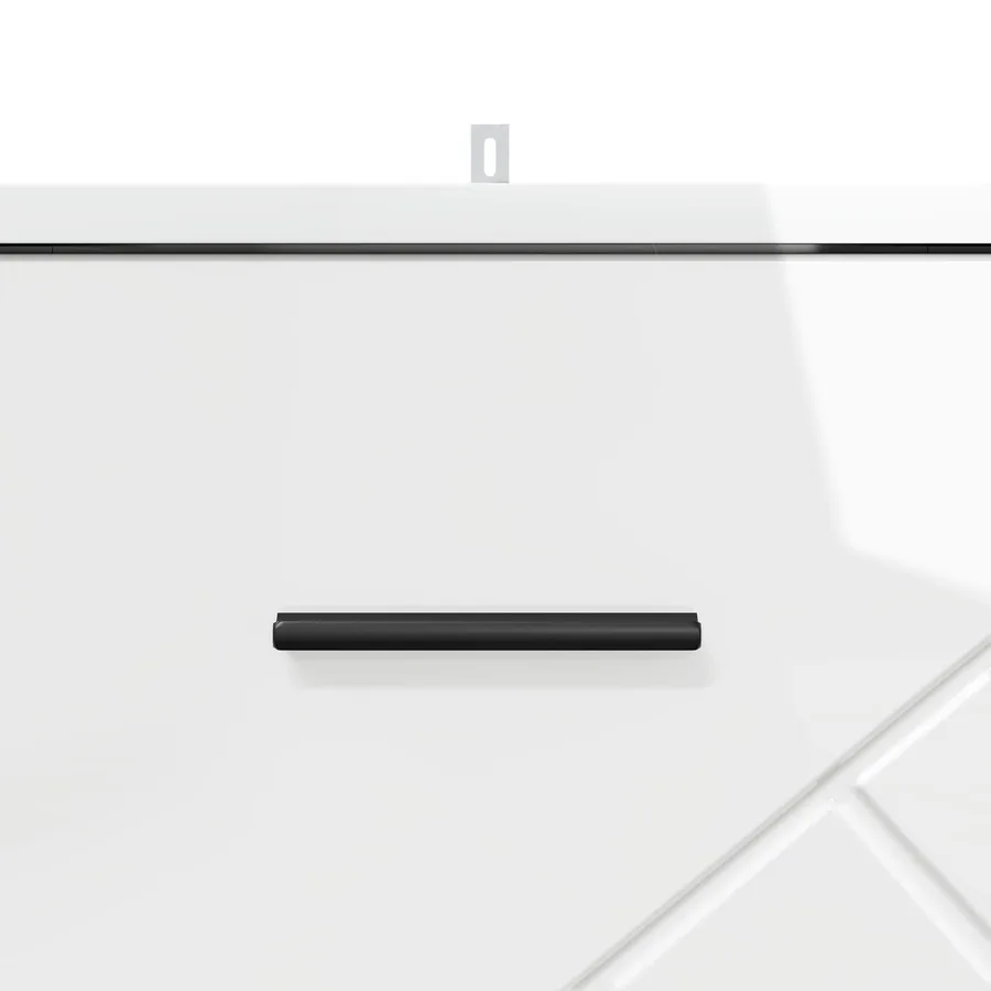 Cabinet de chevet avec tiroir Blanc brillant 38 x 38 x 66 cm - 9