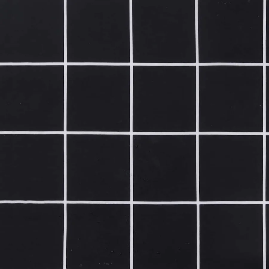 Coussins de chaise de jardin lot de 6 motif à carreaux noir - 8