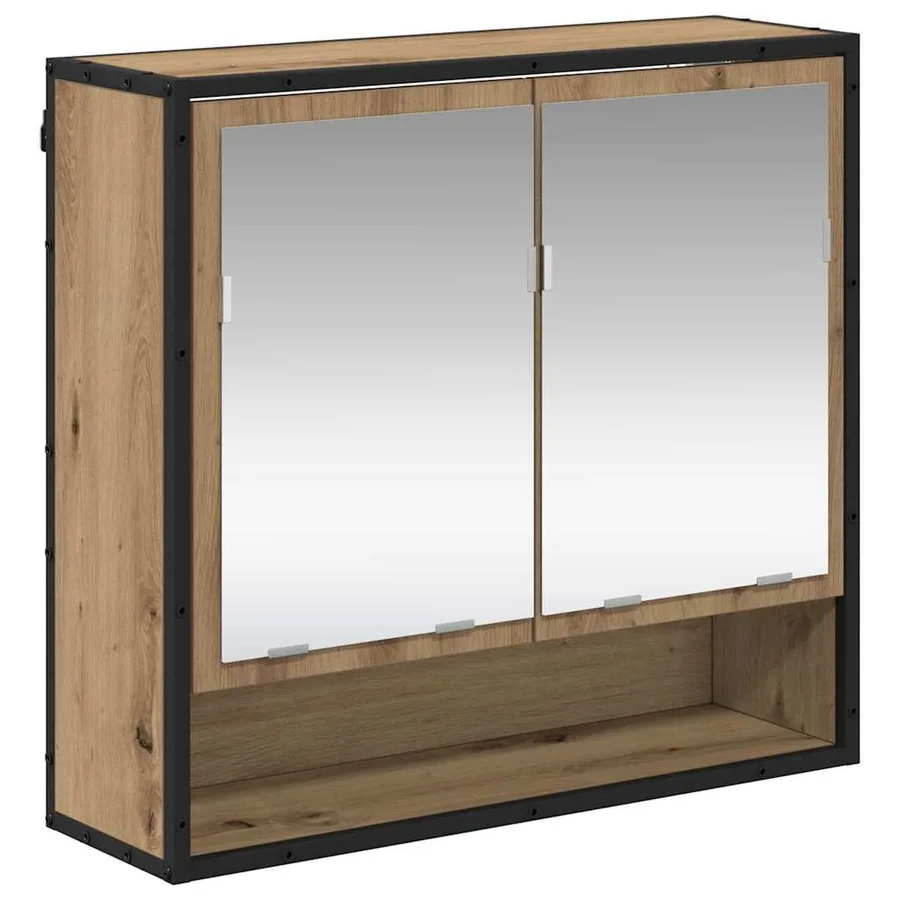 Ensemble de mobilier de salle de bain 2 pc Chêne artisanal - 5