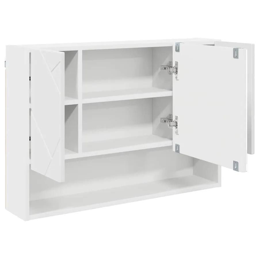 Ensemble de mobilier de salle de bain avec tiroir 3 pcs Blanc - 6