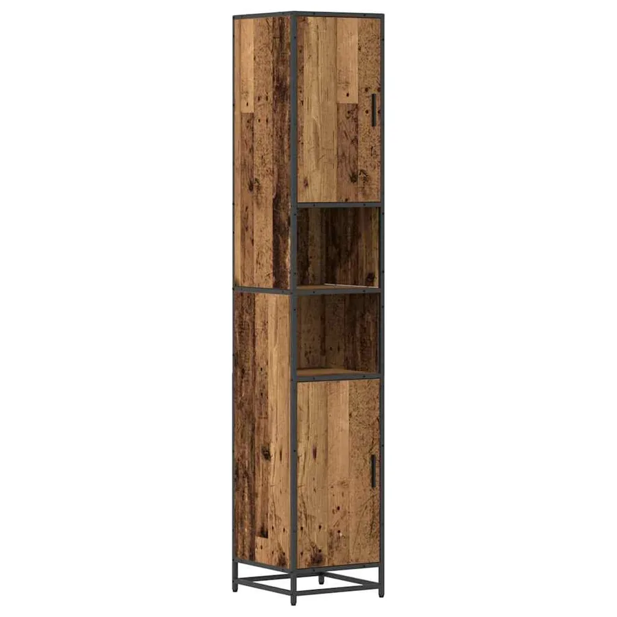 Ensemble de mobilier de salle de bain 3 pcs Bois Ancien - 7