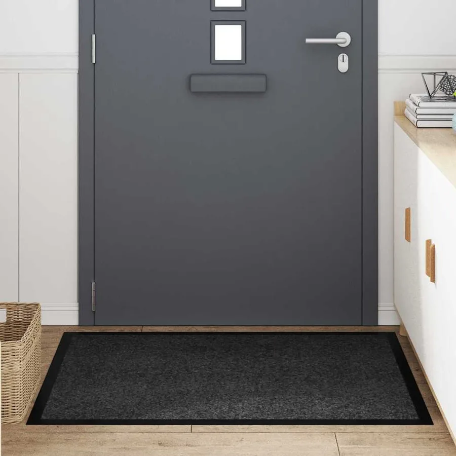 Tapis de porte Anthracite 60 x 40 x 1.2 cm Tissu en teddy - 3