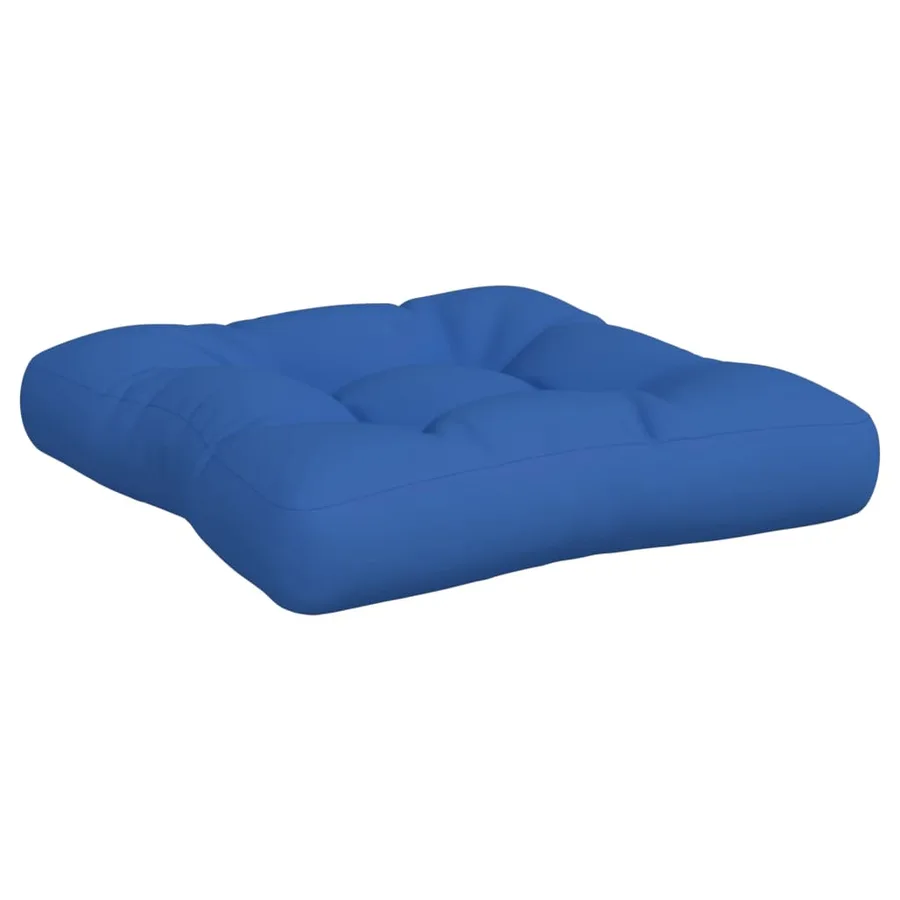 Coussins de palette lot de 2 bleu royal tissu - 6