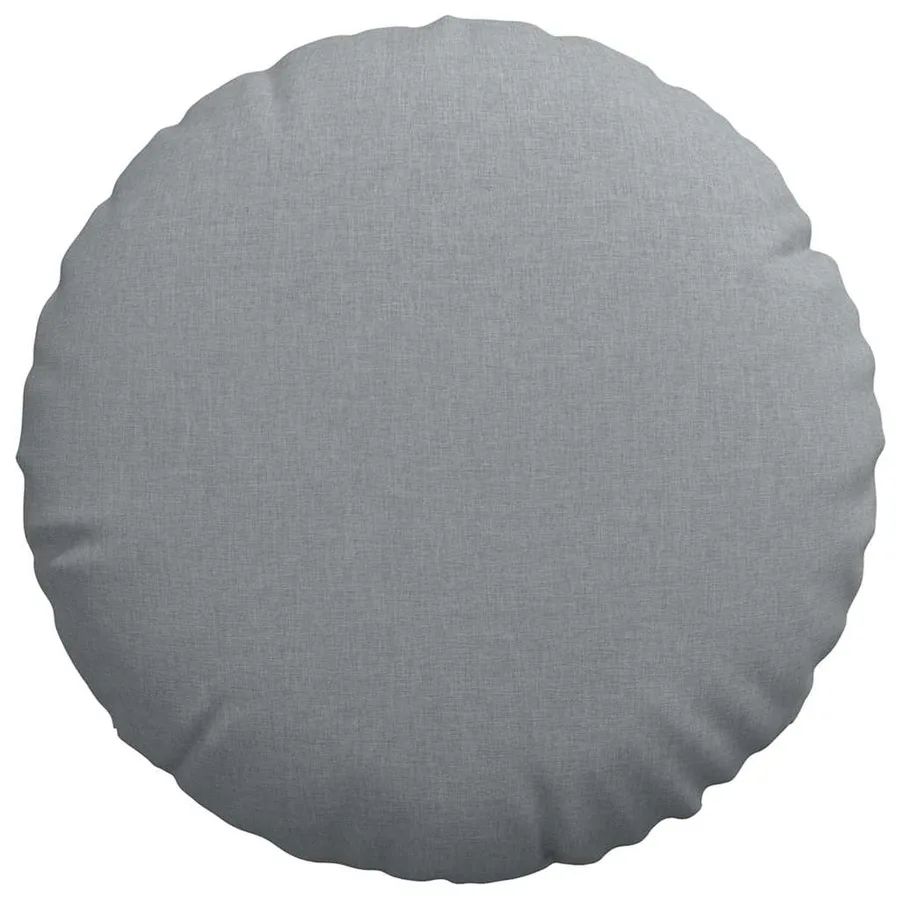 Coussins de siège 2 pcs Gris clair Ø80 x 29 cm tissu - 6