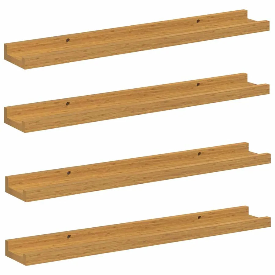 Étagère Murale Montage mural 4 pcs Beige 60 x 9 x 3 cm - 2