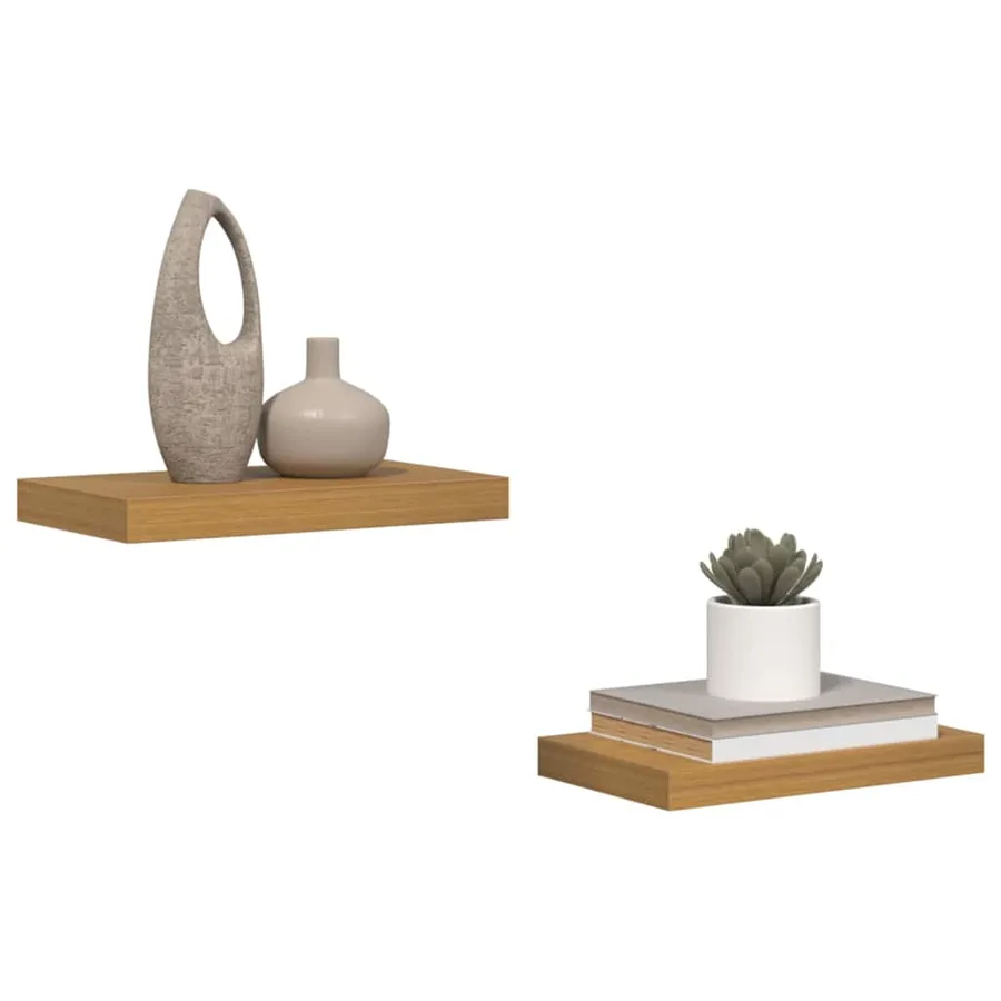 Étagère Murale 2 pcs Beige 40 x 23,5 x 4 cm Bois d'ingénierie - 3