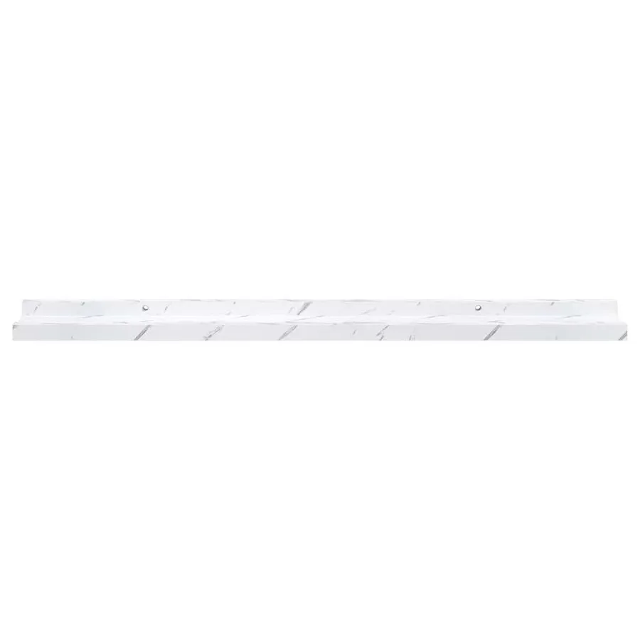 Étagère Murale Montage mural 4 pcs Marbre blanc 80 x 9 x 3 cm - 7