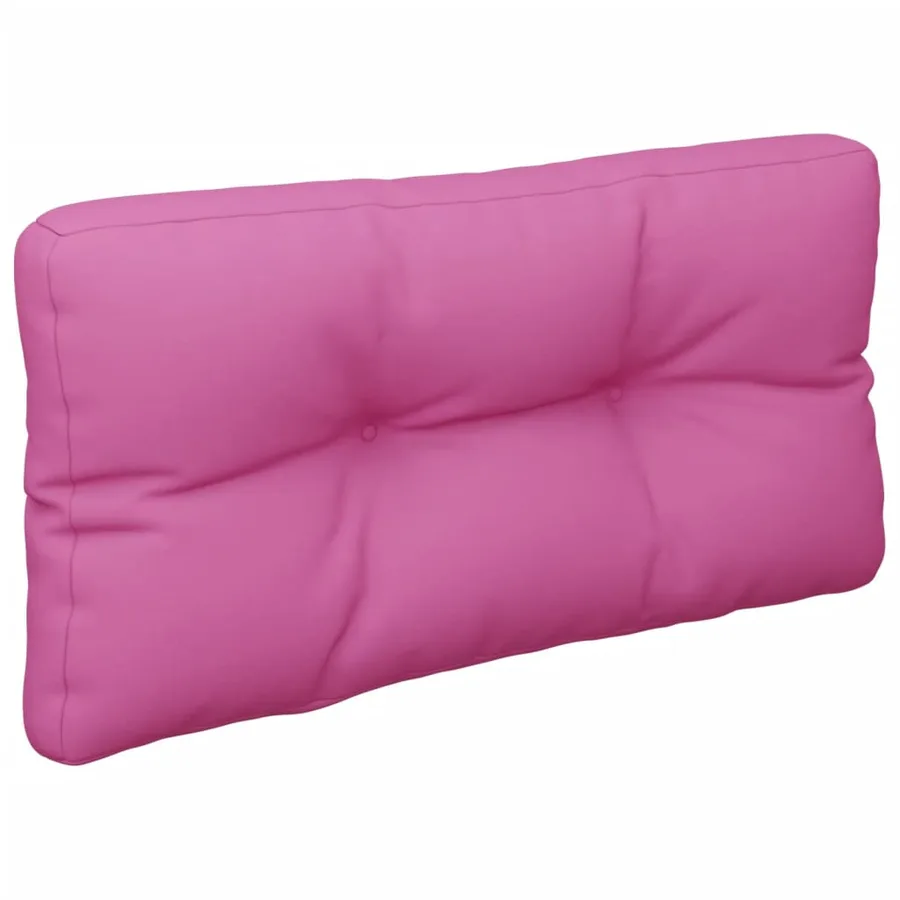 Coussins de palette lot de 2 rose tissu - 4