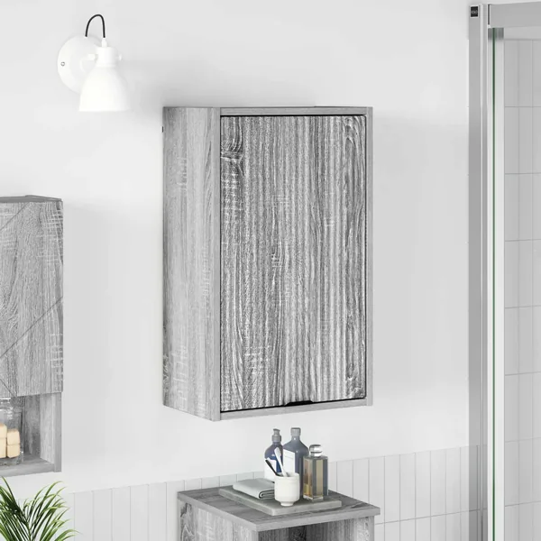 Cabinet de salle de bain Gris Sonoma 39 x 23,5 x 65 cm