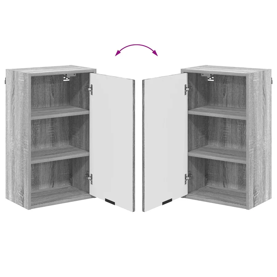 Cabinet de salle de bain Gris Sonoma 39 x 23,5 x 65 cm - 12