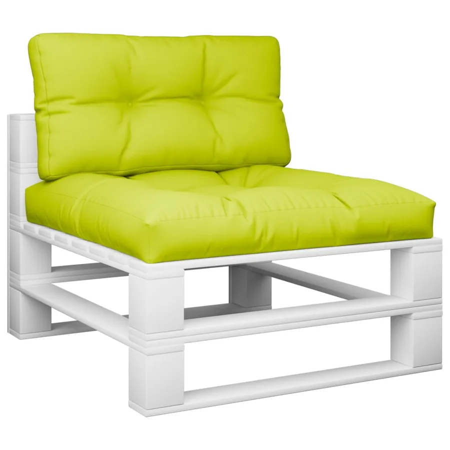 Coussins de palette lot de 2 vert vif tissu - 3
