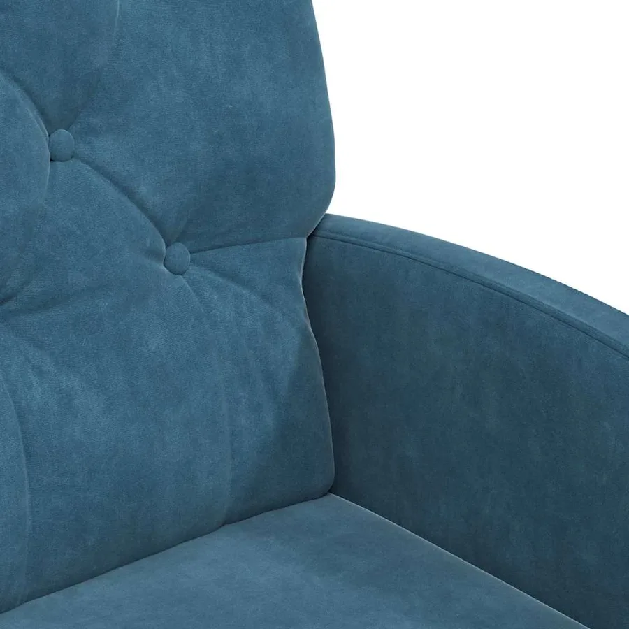Chaises de Salle à Manger avec Roues 2 pcs Bleu 58 x 67 x 97 cm - 7