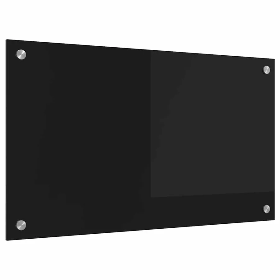 Crédence de cuisine Noir 70 x 40 cm verre trempé - 2