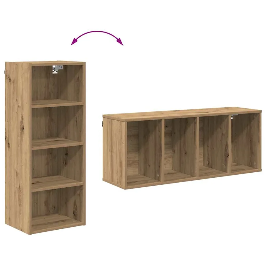 Armoire suspendue Chêne artisanal 40 x 29,5 x 100 cm - 8