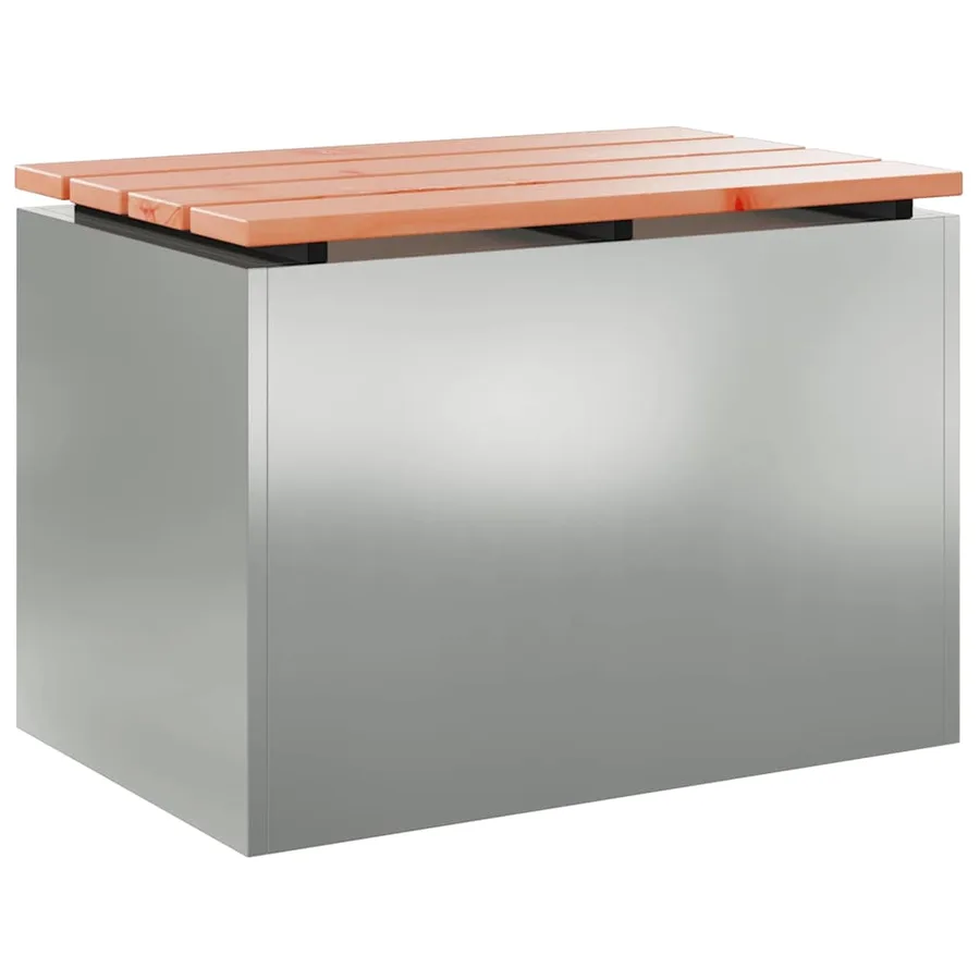 Banc de jardin Argent 60 x 40 x 43 cm Acier galvanisé - 2