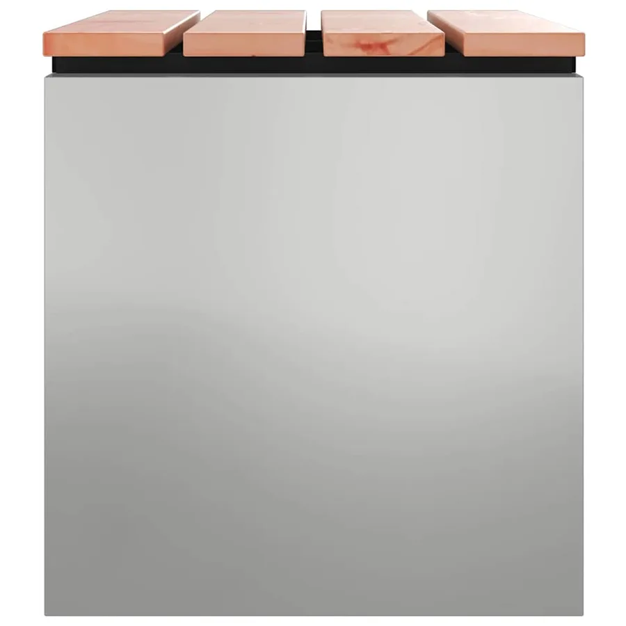 Banc de jardin Argent 60 x 40 x 43 cm Acier galvanisé - 5