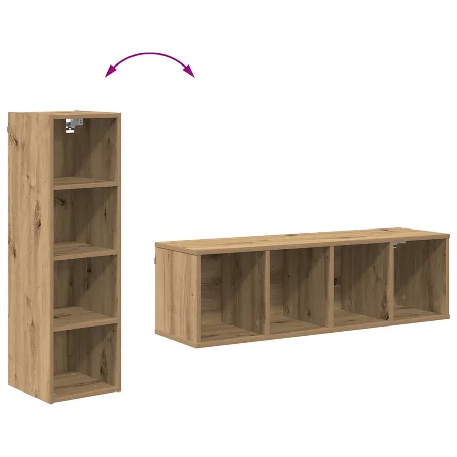 Armoire suspendue Chêne artisanal 30 x 29,5 x 100 cm - 8