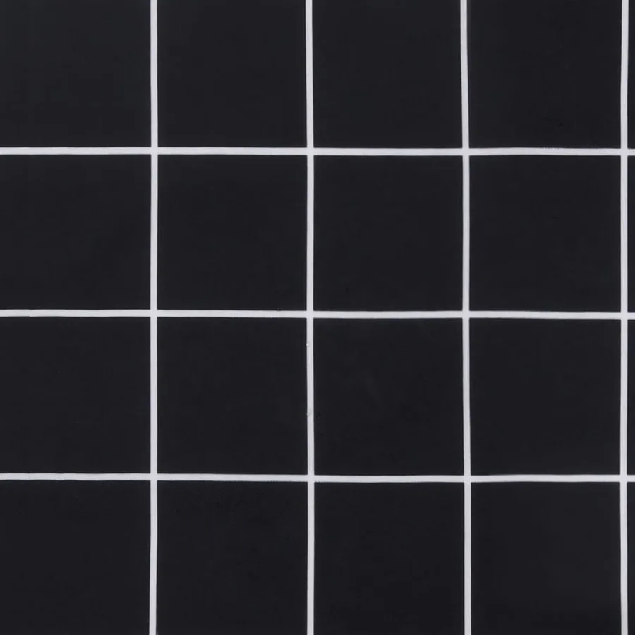 Coussin de palette motif à carreaux noir 70x40x12 cm tissu - 9
