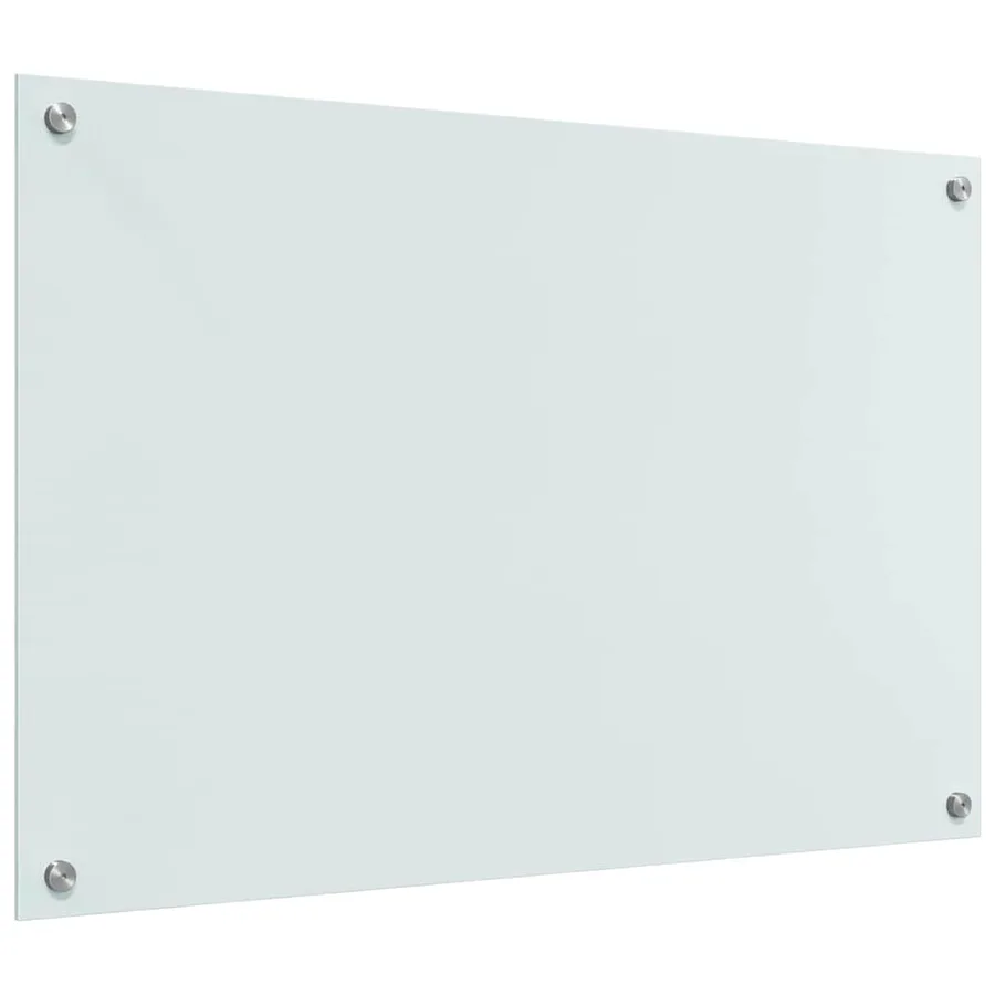 Crédence de cuisine 2 pcs Blanc 90 x 60 cm verre trempé - 6