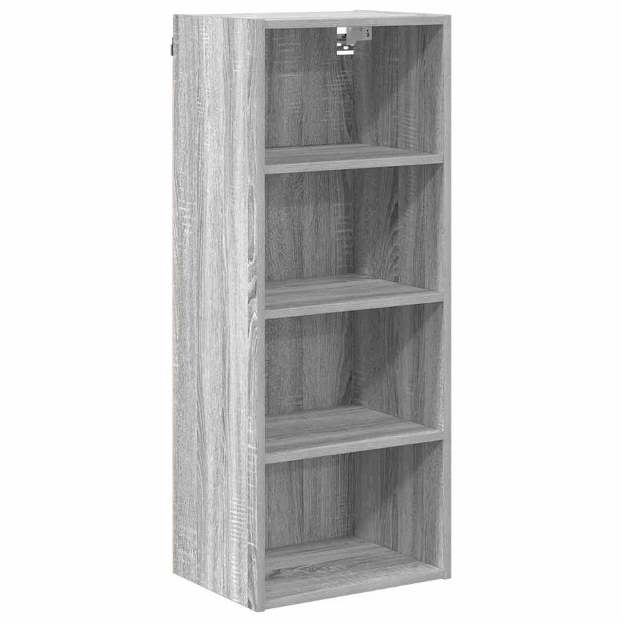 Armoire suspendue avec stockage Gris Sonoma 40 x 29,5 x 100 cm - 2