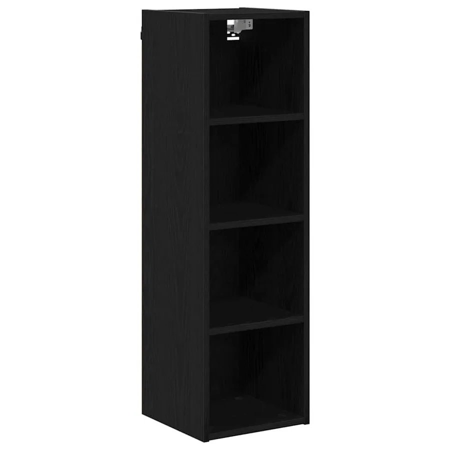 Armoire suspendue avec stockage Chêne noir 30 x 29,5 x 100 cm - 2