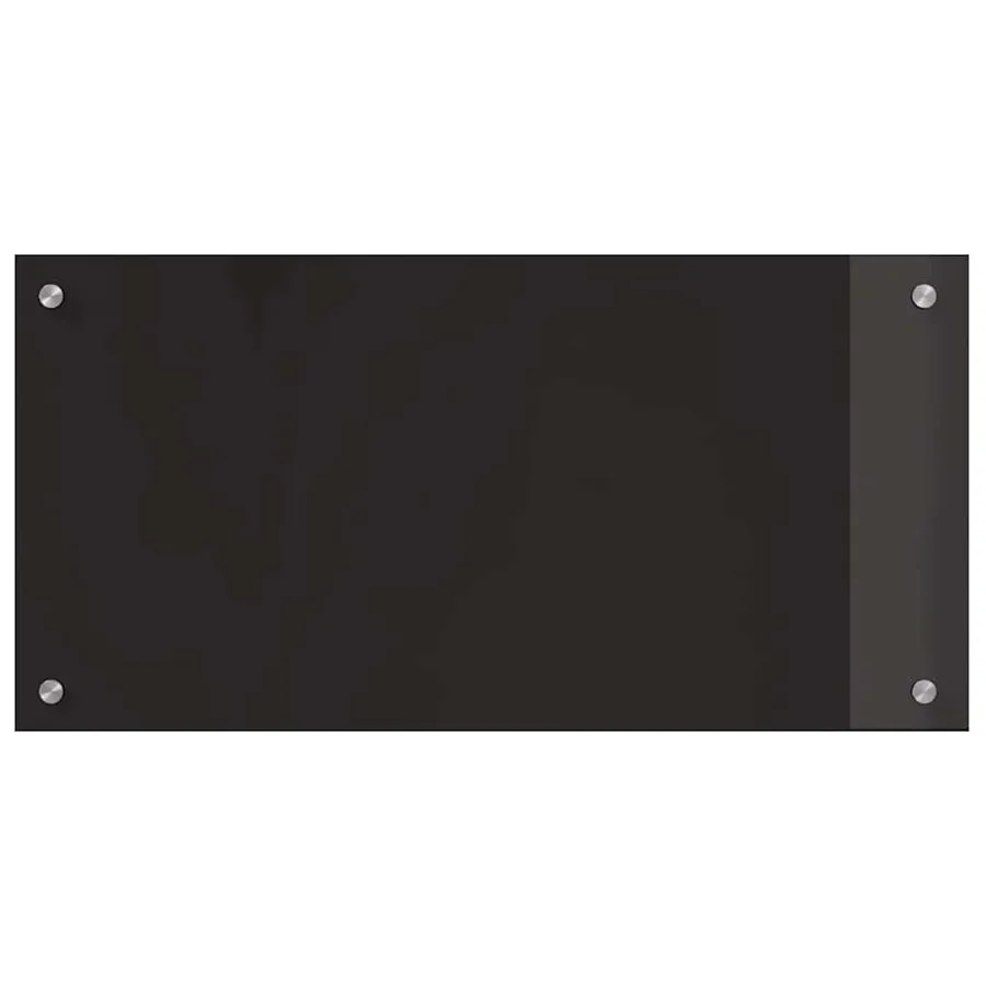 Crédence de cuisine 2 pcs Noir 80 x 40 cm verre trempé - 4