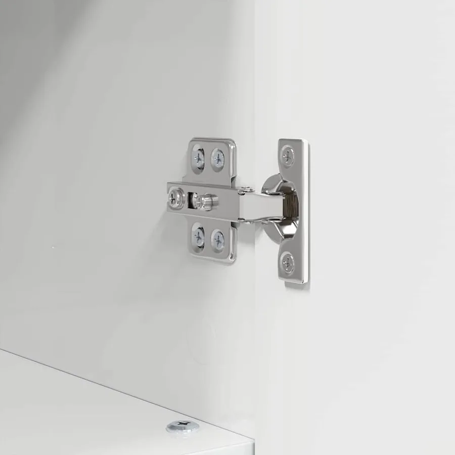 Ensemble de mobilier de salle de bain 3 pcs Blanc brillant - 11