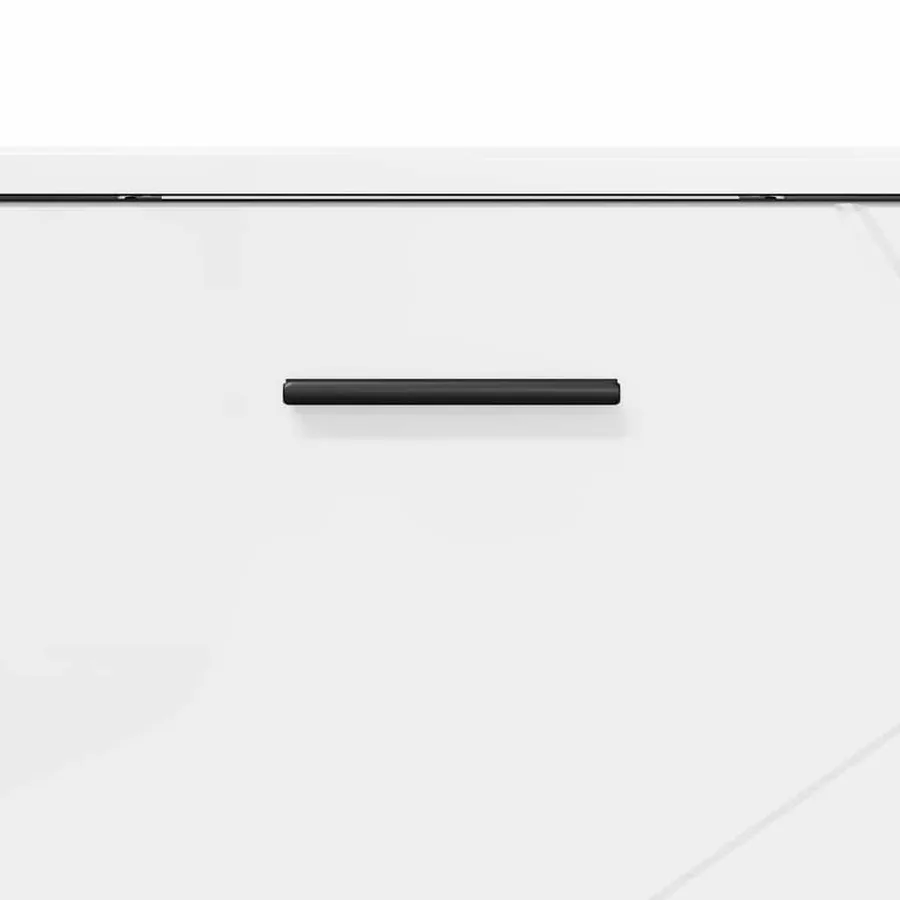 Ensemble de mobilier de salle de bain 3 pcs Blanc brillant - 8