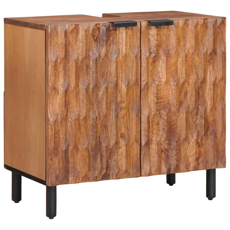 Ensembles de salle de bain 2 pcs Acacia Marron Winish - 2