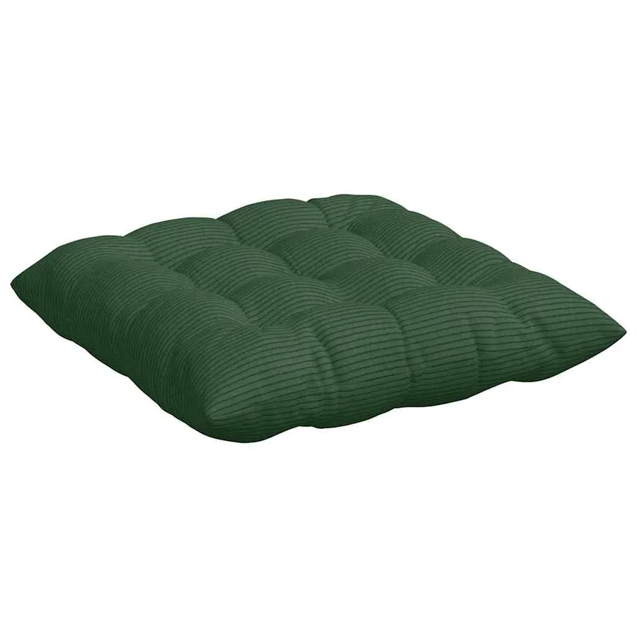 Coussins de siège 4 pcs Vert foncé 40 x 40 x 6 cm - 5