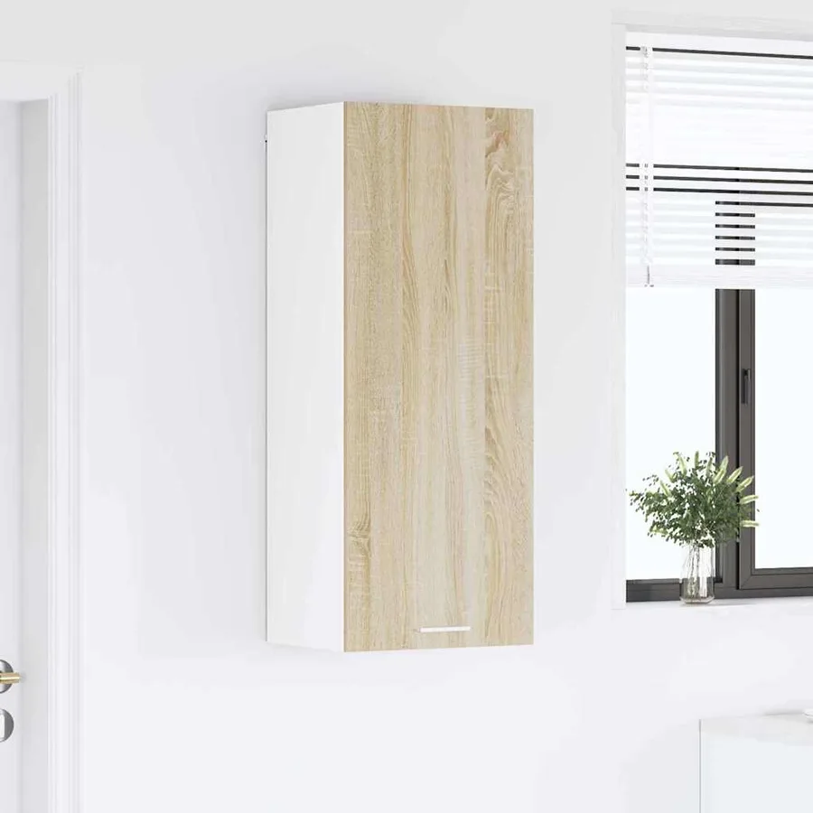 Armoire suspendue avec stockage Chêne Sonoma 40 x 31 x 100 cm - 4