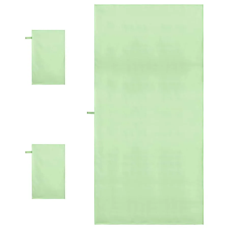 Set de serviettes de sport 3 pcs Vert Polyester et Polyamide - 4