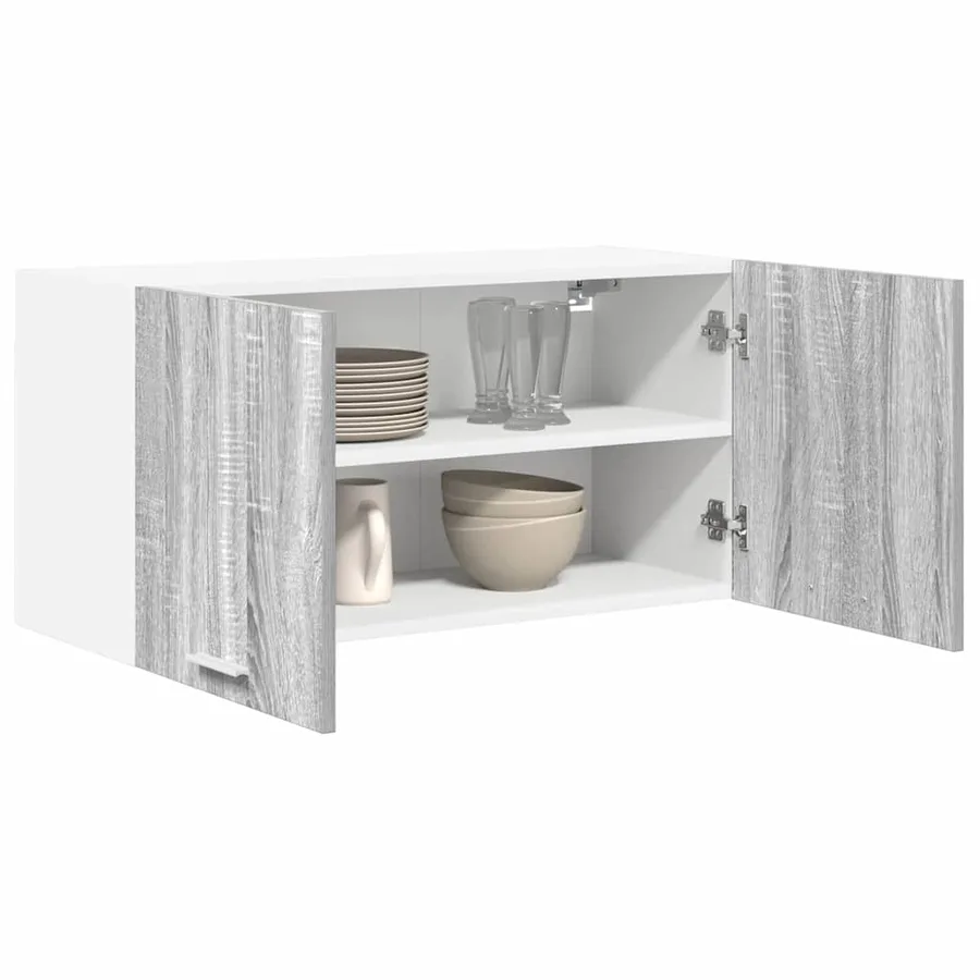 Armoire suspendue Gris Sonoma 80 x 31 x 40 cm Bois d'ingénierie - 3