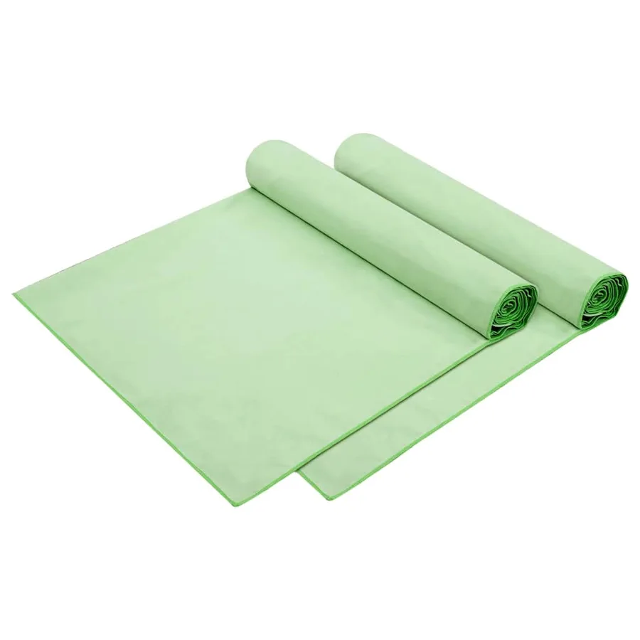 Serviettes de Transat 2 pcs Vert 210 x 75 cm - 2
