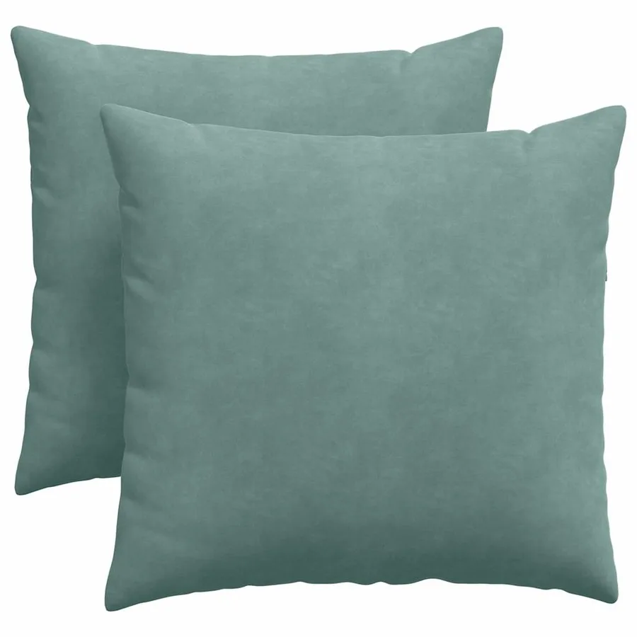 Coussins de canapé 2 pcs Vert Mer 45 x 45 cm - 2