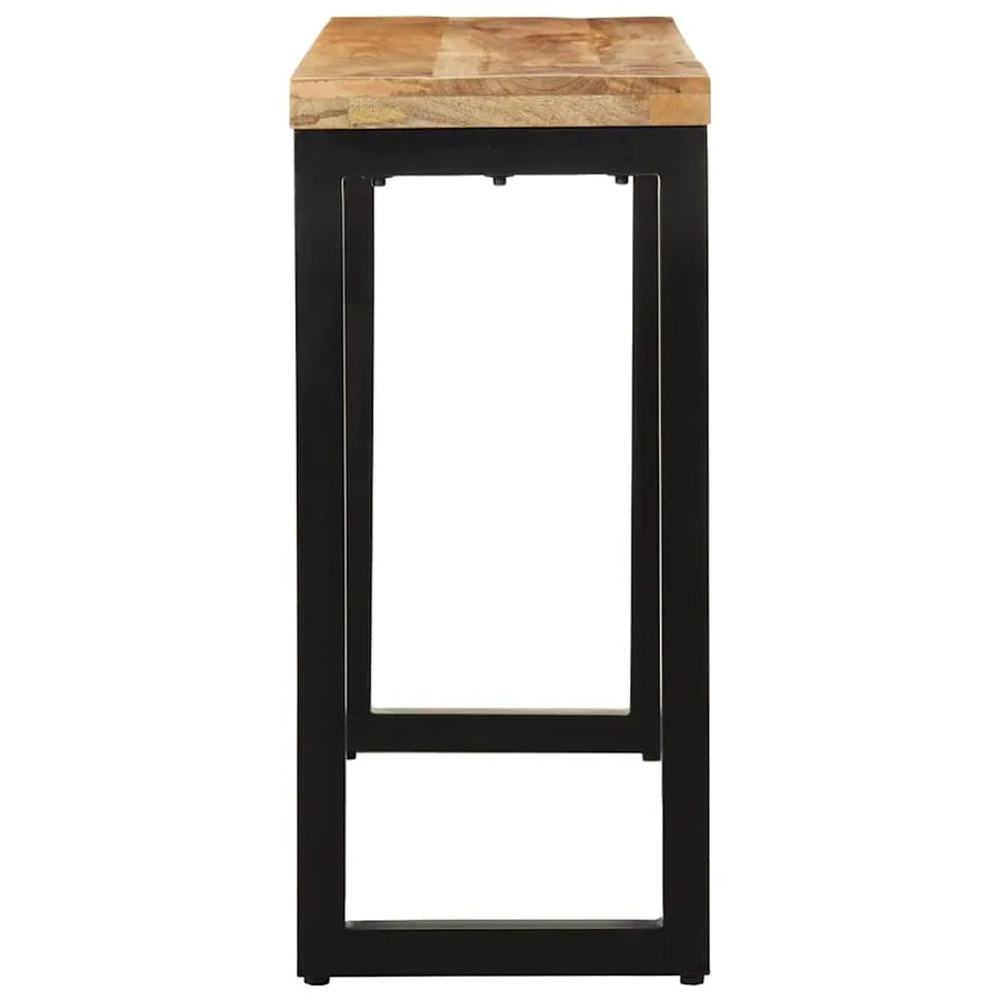 Table console 110x35x76 cm bois de manguier massif brut - 3