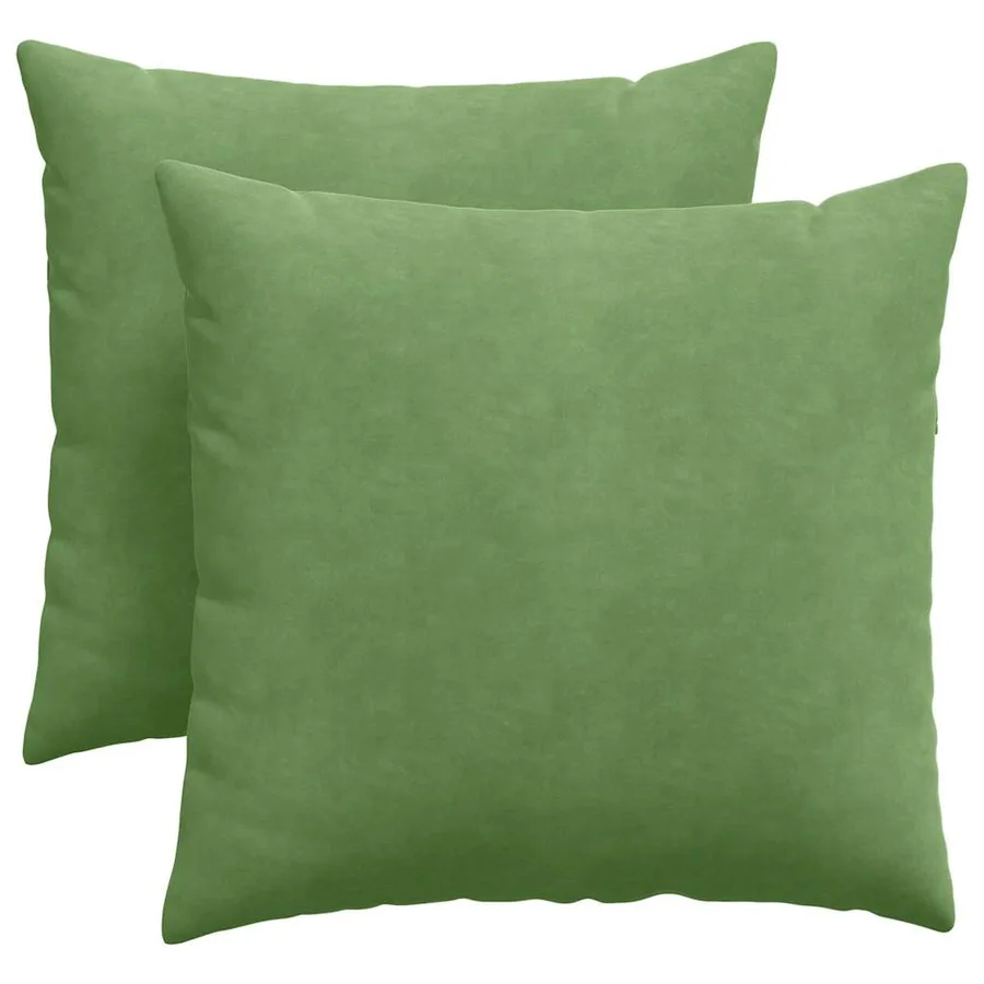 Coussins de canapé 2 pcs Vert clair 45 x 45 cm - 2