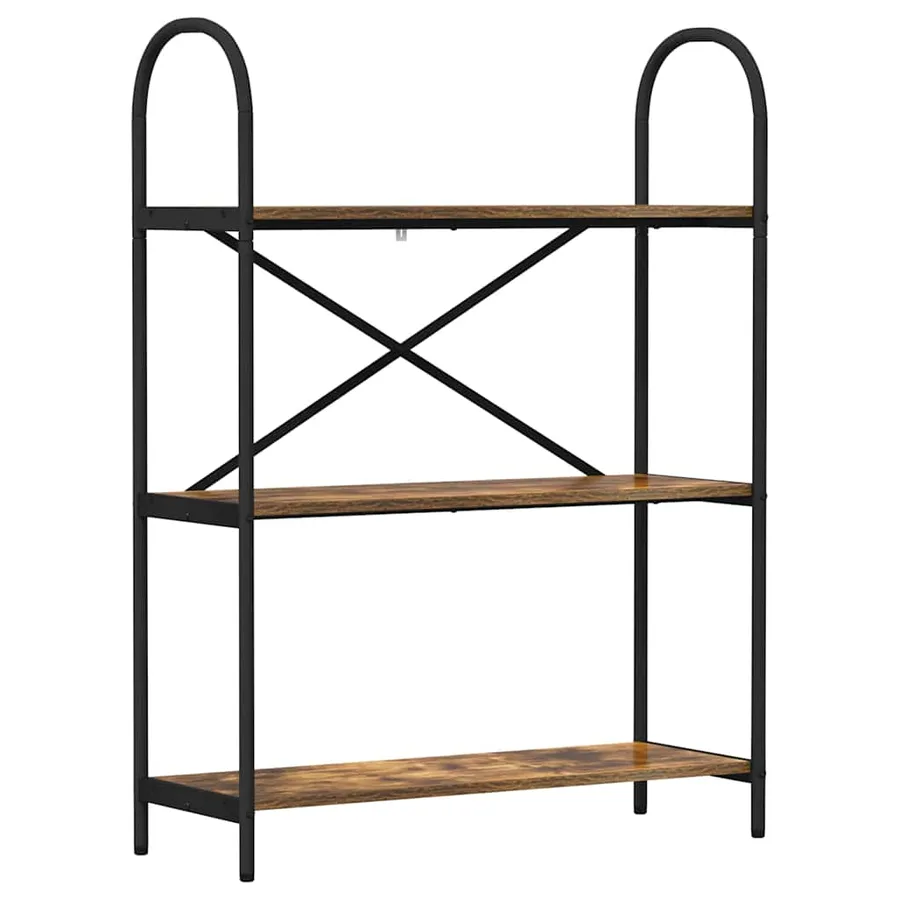Étagère Chêne fumé 80 x 30 x 109 cm Bois d'ingénierie - 2