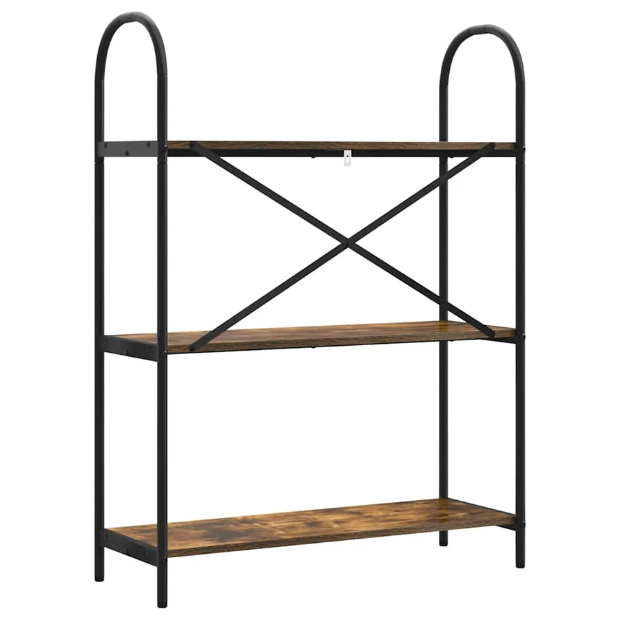 Étagère Chêne fumé 80 x 30 x 109 cm Bois d'ingénierie - 7