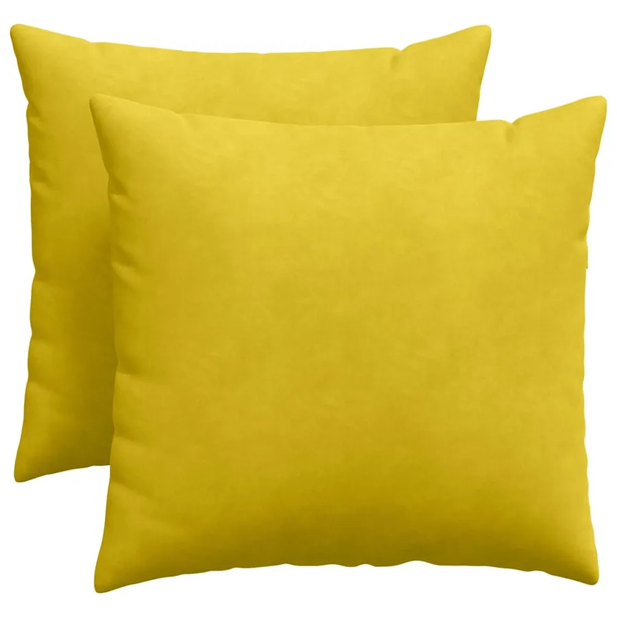 Coussins de canapé 2 pcs Jaune 50 x 50 cm - 2