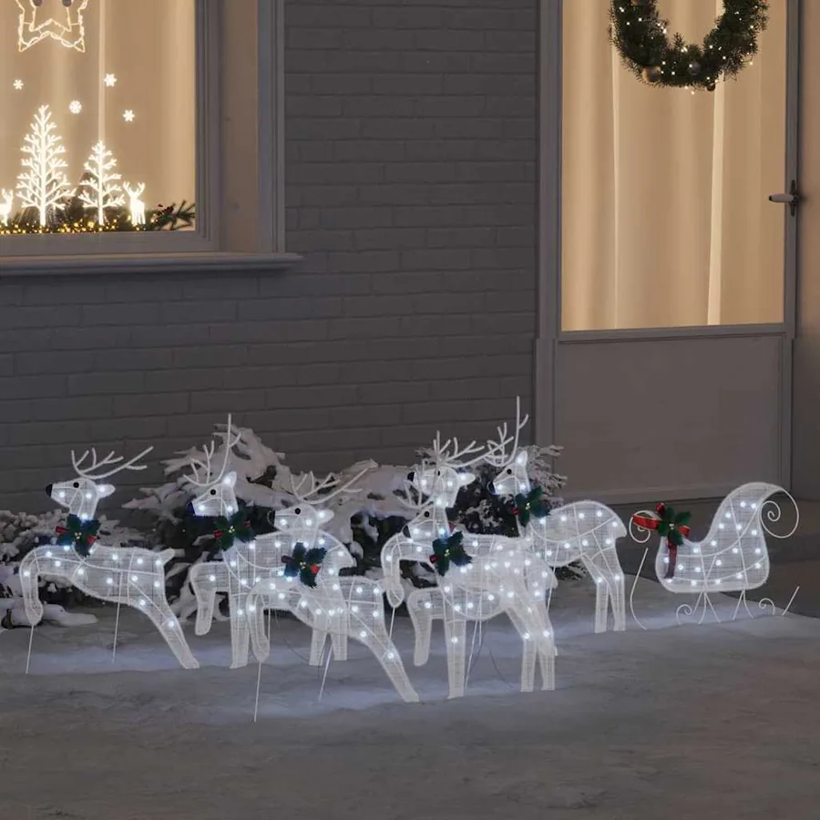 Rennes LED 7 pcs Blanc tissu