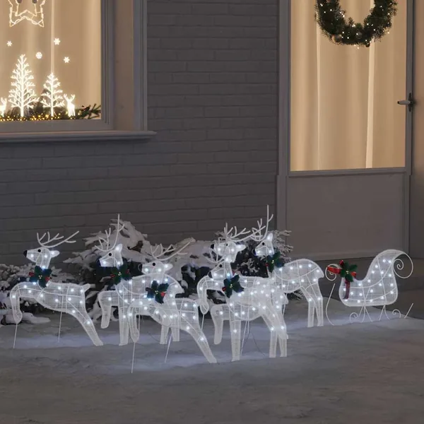 Rennes LED 7 pcs Blanc tissu