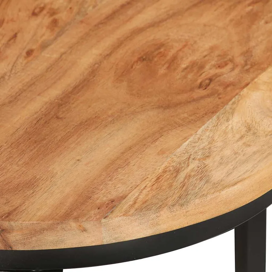 Tables gigognes 3 pcs bois massif d'acacia - 6