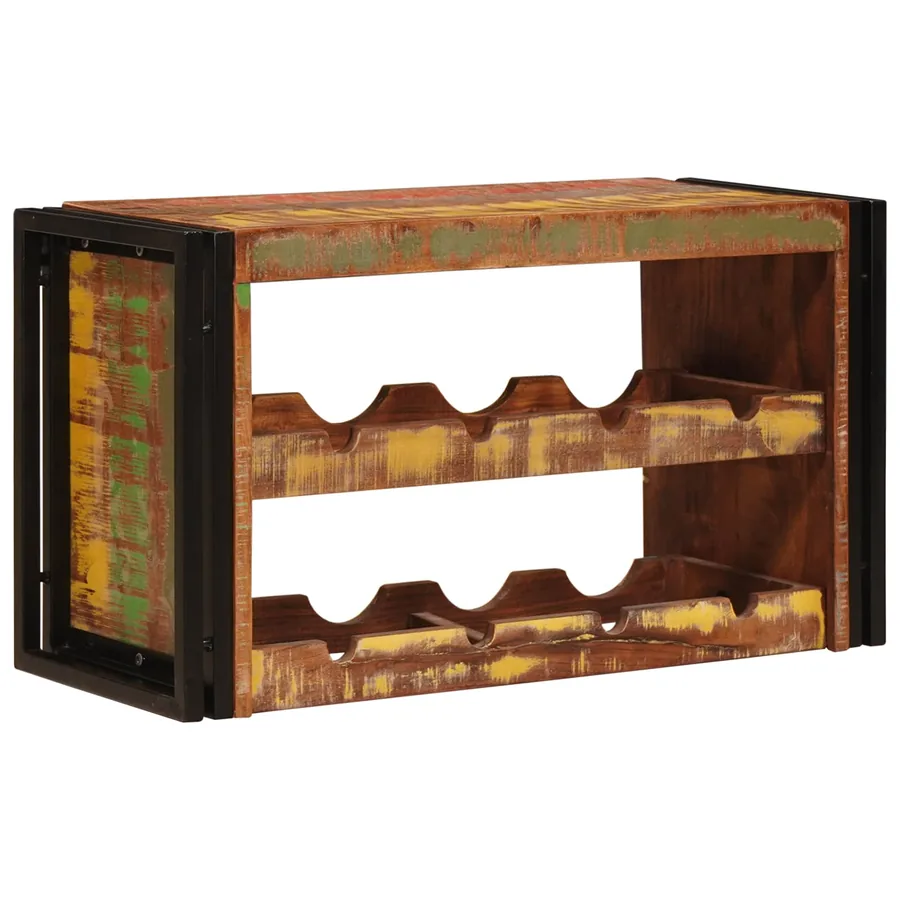 Étagère à vin Marron 80 x 45 x 33 cm Bois récupéré massif